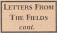 Letters From the Fields, continued